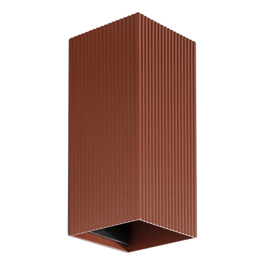 FARO 40568 - Φωτιστικό τοίχου SOLE 2xGU10/8W/230V τούβλο αυλακωτό γωνιακό