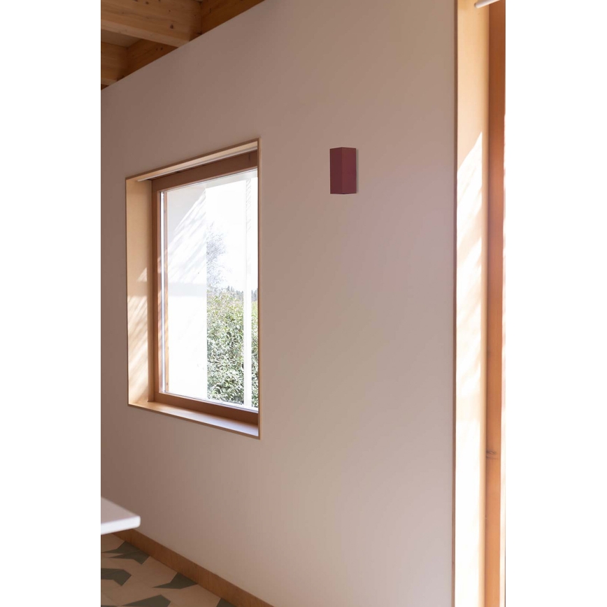 FARO 40568 - Φωτιστικό τοίχου SOLE 2xGU10/8W/230V τούβλο αυλακωτό γωνιακό