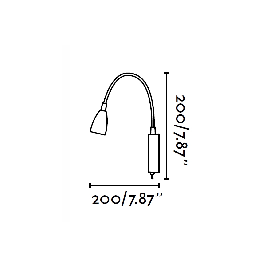 FARO 41020 - Λάμπα τοίχου LOKE LED/3W/230V