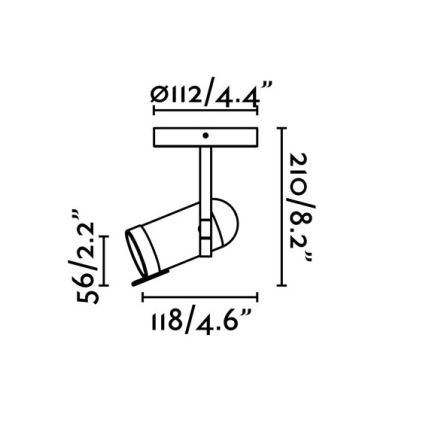 Faro 43530 - Φωτιστικό σποτ ORLEANS 1xGU10/8W/230V μαύρο