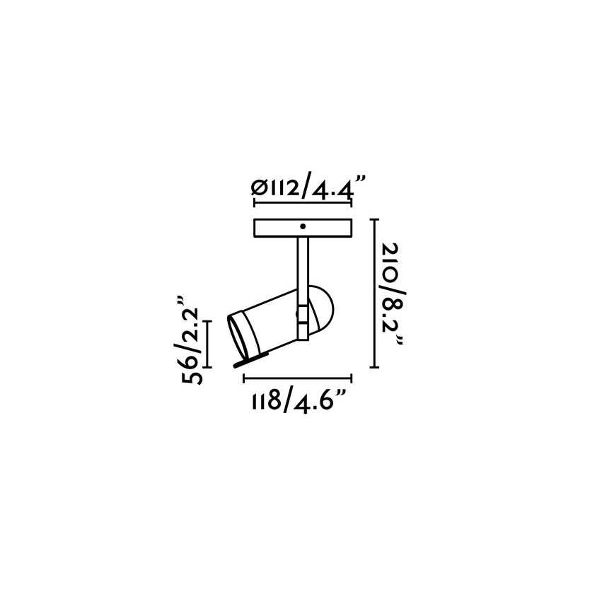 Faro 43531 - Φωτιστικό σποτ ORLEANS 1xGU10/8W/230V ασήμι/μαύρο