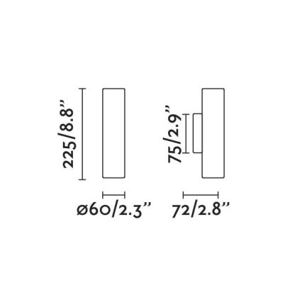 FARO 43760 - Φωτιστικό τοίχου STAN 2xGU10/8W/230V χρυσό