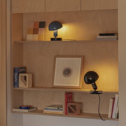FARO 56100 - Επιτραπέζιο φωτιστικό με κλιπ 2 σε 1 BELA 1xE27/15W/230V μαύρο
