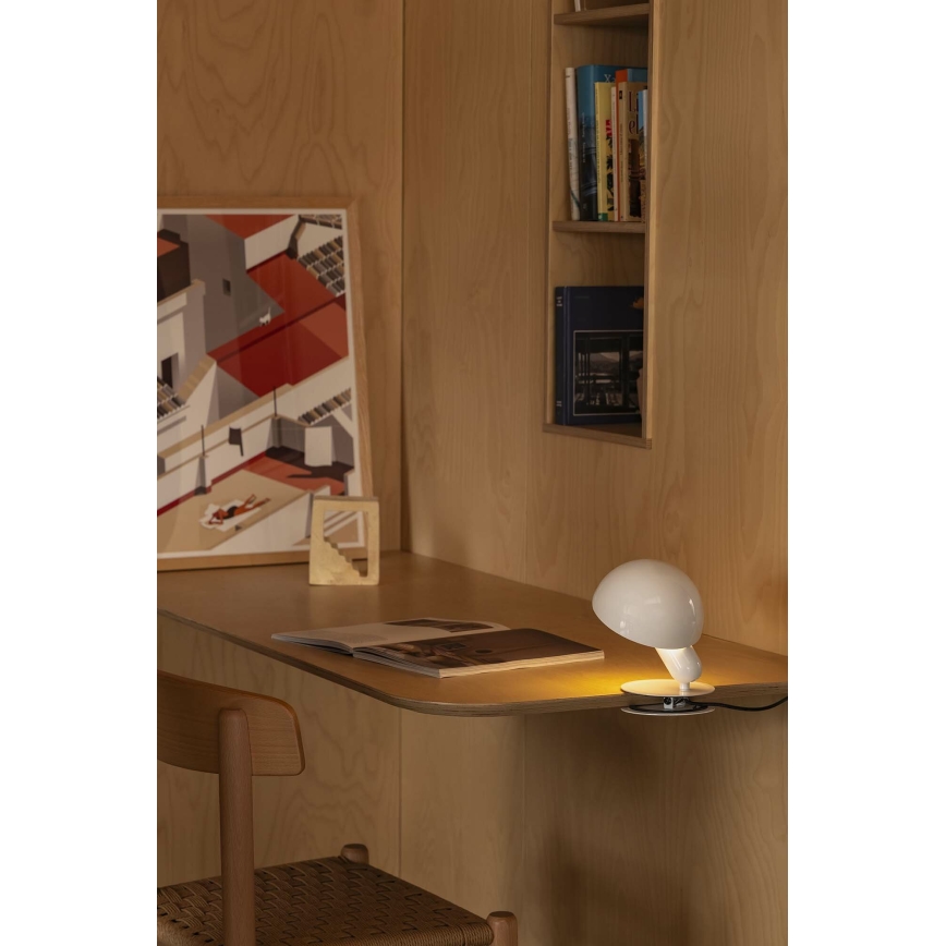 FARO 56101 - Eπιτραπέζια λάμπα με κλιπ 2σε1 BELA 1xE27/15W/230V λευκό