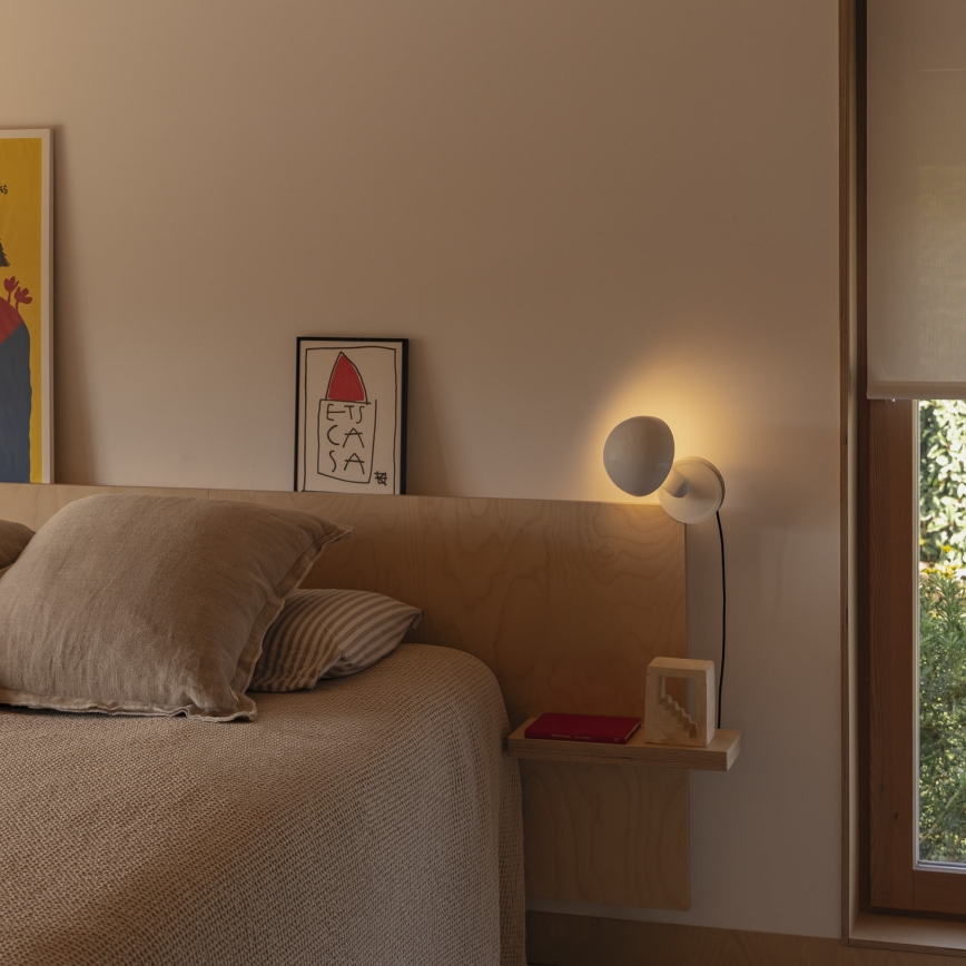 FARO 56101 - Eπιτραπέζια λάμπα με κλιπ 2σε1 BELA 1xE27/15W/230V λευκό