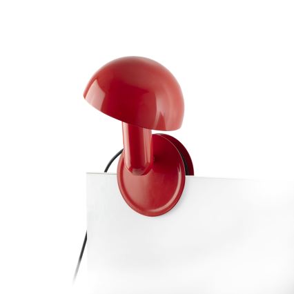 FARO 56103 - Eπιτραπέζια λάμπα με κλιπ 2σε1 BELA 1xE27/15W/230V κόκκινο