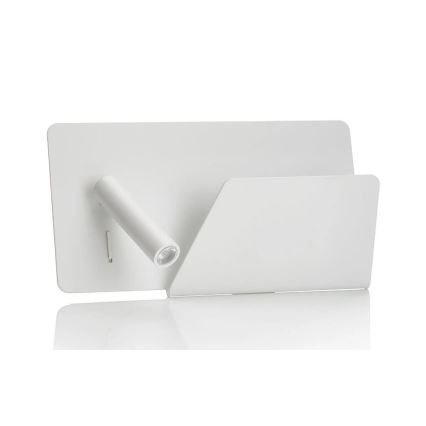 FARO 62122 - LED Επιτοίχιο φωτιστικό σποτ SUAU LED/3W/230V USB λευκό