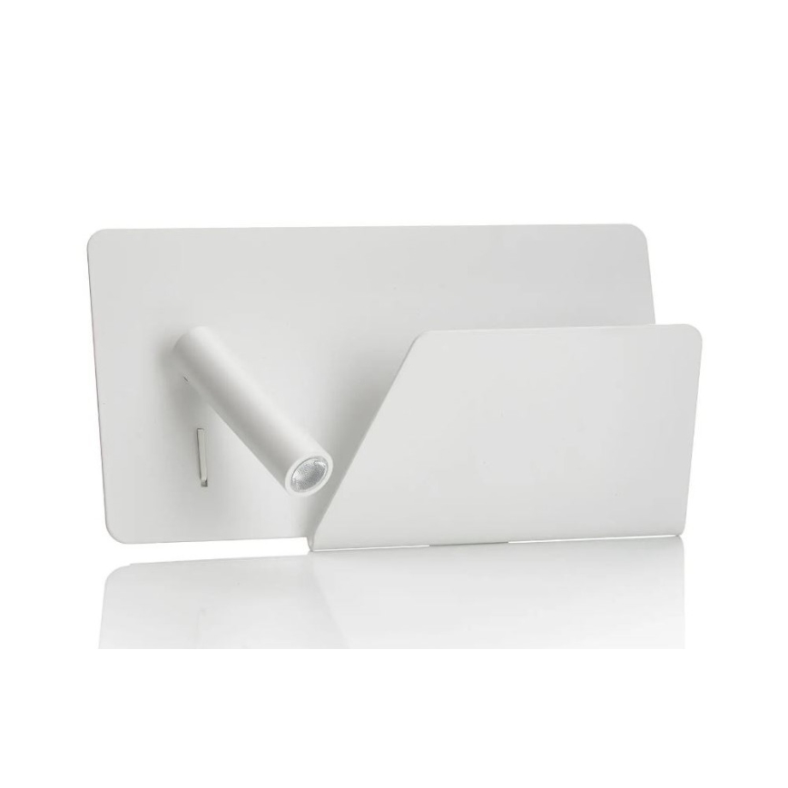 FARO 62122 - LED Επιτοίχιο φωτιστικό σποτ SUAU LED/3W/230V USB λευκό