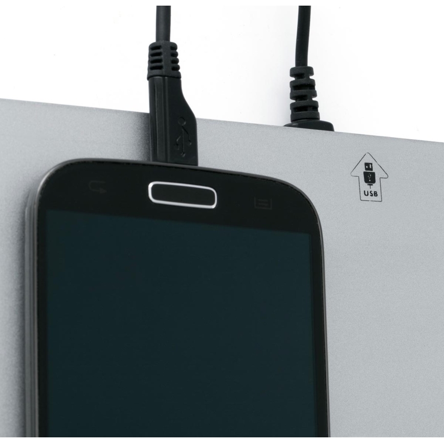 FARO 62122 - LED Επιτοίχιο φωτιστικό σποτ SUAU LED/3W/230V USB λευκό