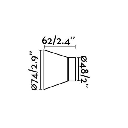 Faro 62300 - Φως τοίχου KERA 1xE27/15W/230V