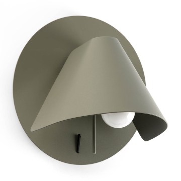 FARO 62356 - Επιτοίχιο φωτιστικό σποτ NOON 1xE27/15W/230V χακί