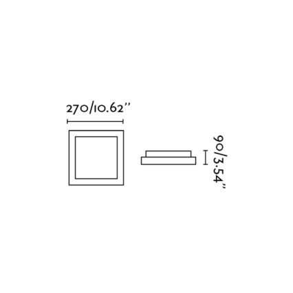 FARO 62983 - Φωτιστικό οροφής μπάνιου TOLA 1 1xE27/20W/230V IP44