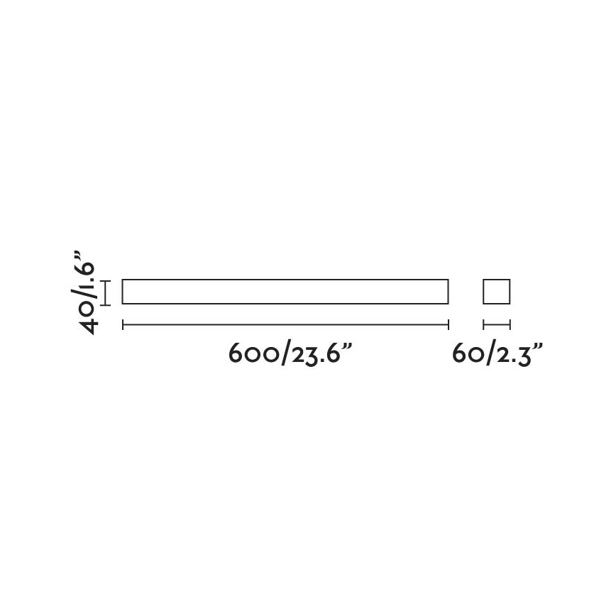 FARO 63316 - Φωτιστικό καθρέφτη μπάνιου LED NILO-1 LED/12W/230V IP44 μαύρο