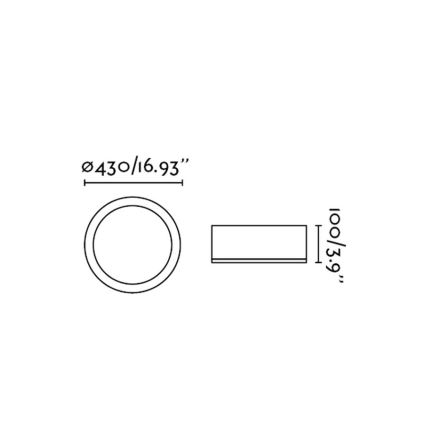 FARO 63399 - Φωτιστικό οροφής μπάνιου KAO LED/35W/230V IP44