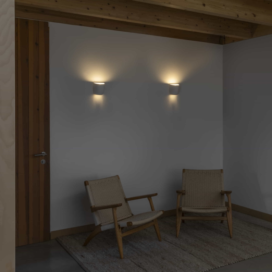 FARO 63429 - Φωτιστικό τοίχου KAPPU 1xE14/7W/230V 25x15 cm λευκό