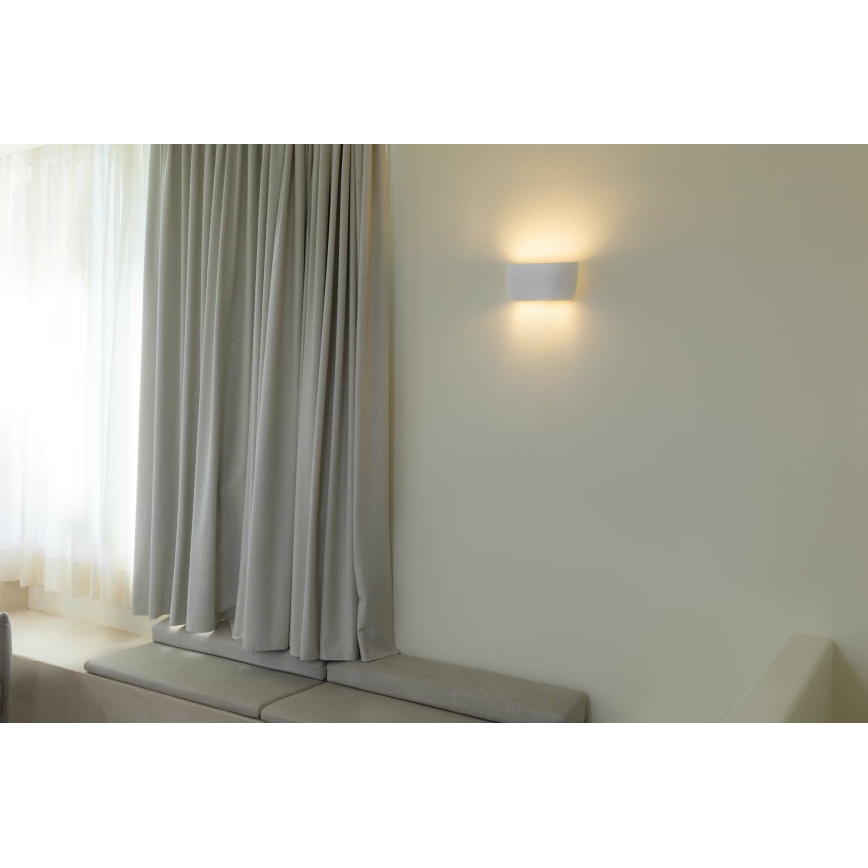 FARO 63430 - Φωτιστικό τοίχου KAPPU 2xE14/7W/230V 16,8x30 cm λευκό