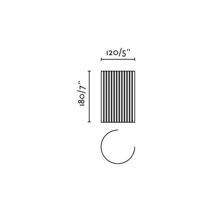 FARO 63435 - Φωτιστικό τοίχου TRAMA 1xE14/7W/230V λευκό