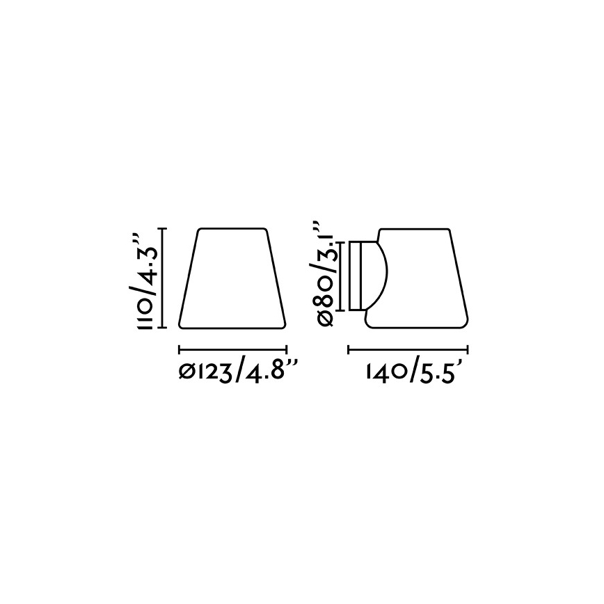 FARO 63510 - Επιτοίχιο φωτιστικό μπάνιου BIANCA 1xG9/6W/230V IP44