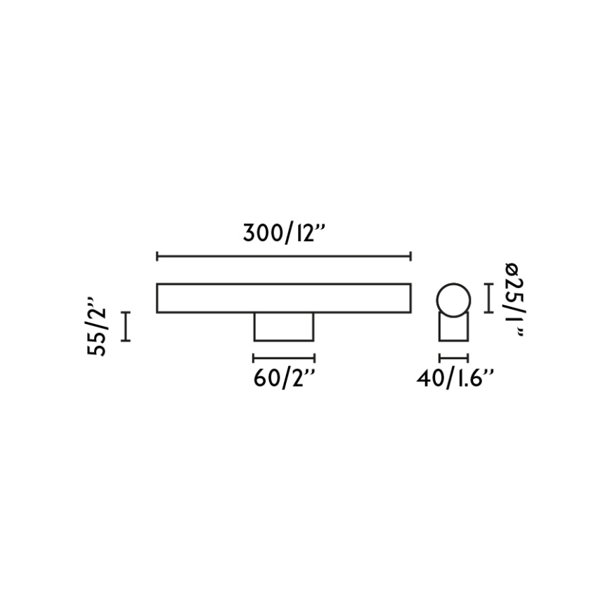 FARO 63548 - Φωτισμός καθρέφτη μπάνιου LED CALMA LED/5W/230V IP44 χρυσό