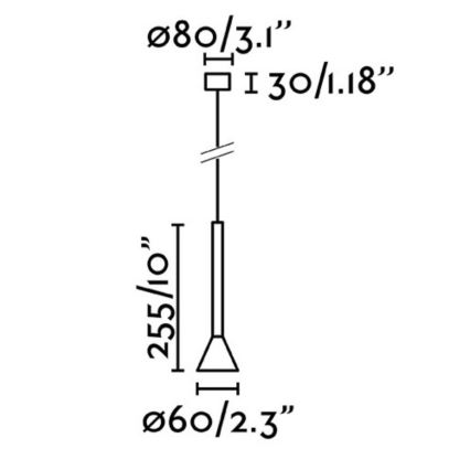 FARO 64223 - Κρεμαστό φωτιστικό οροφής LED μονόφωτο DANKA LED/6W/230V μαύρο/χρυσό