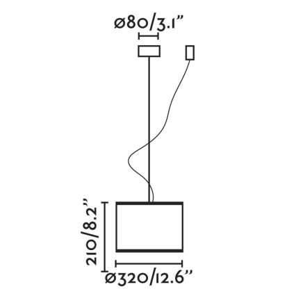 FARO 64314-48 - Κρεμαστό φωτιστικό οροφής MAMBO 1xE27/15W/230V rattan/μαύρο