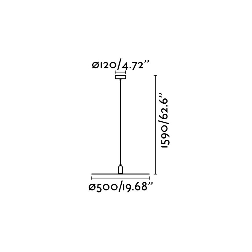 FARO 68145 - Πολύφωτο κρεμαστό με σύρμα PLAT 1xE27/60W/230V