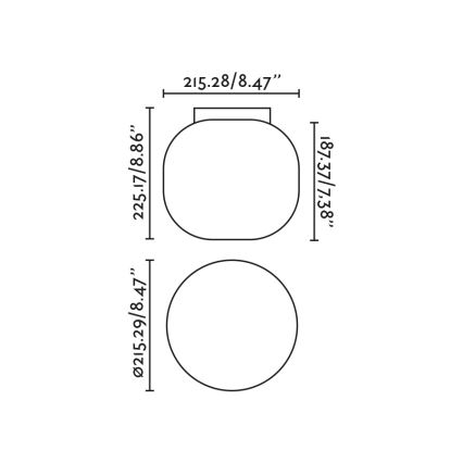 FARO 68610 - Φωτιστικό οροφής AMELIA 1xE27/15W/230V IP44 λευκό