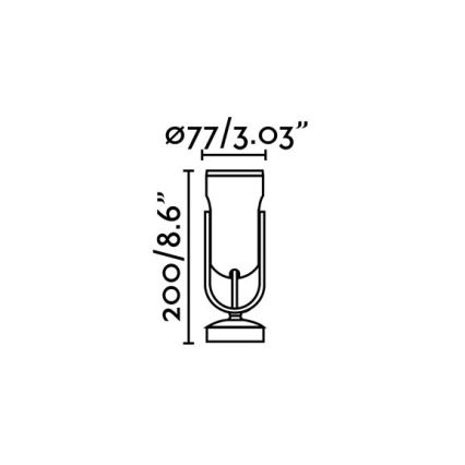 FARO 70035 - Φως τοίχου εξωτερικού χώρου LED SLOT-1 LED/14W/230V IP65 3000K