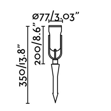 FARO 70037 - Φως εξωτερικού χώρου LED SLOT-35 LED/14W/230V IP65 3000K