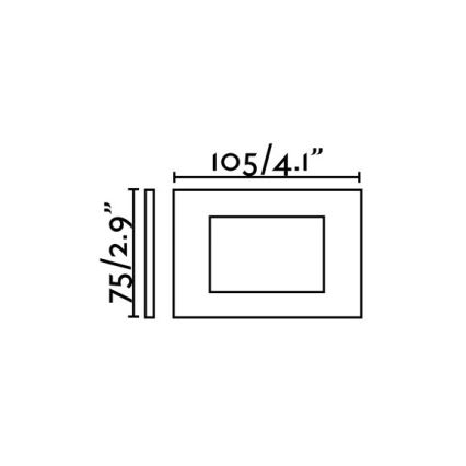 FARO 70163 - Κρεμαστό φως εξωτερικού χώρου LED SPARK-1 LED/5W/230V IP65