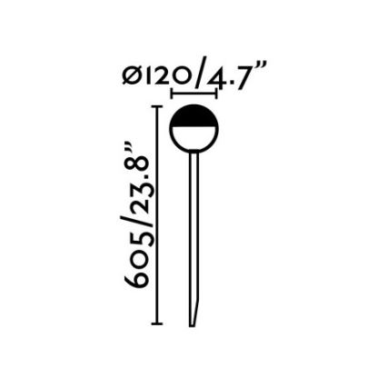 FARO 70245 - Λάμπα εξωτερικού χώρου LED PICCOLA LED/8W/230V IP65