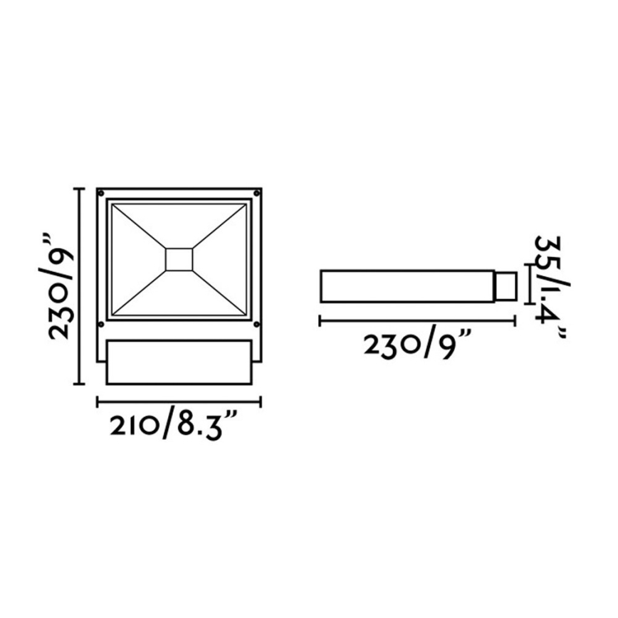 FARO 70261 - Προβολέας LED KARL LED/12W/230V IP65