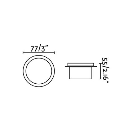 FARO 70265 - Κρεμαστό φως οροφής μπάνιου LED GALO LED/3W/230V IP54