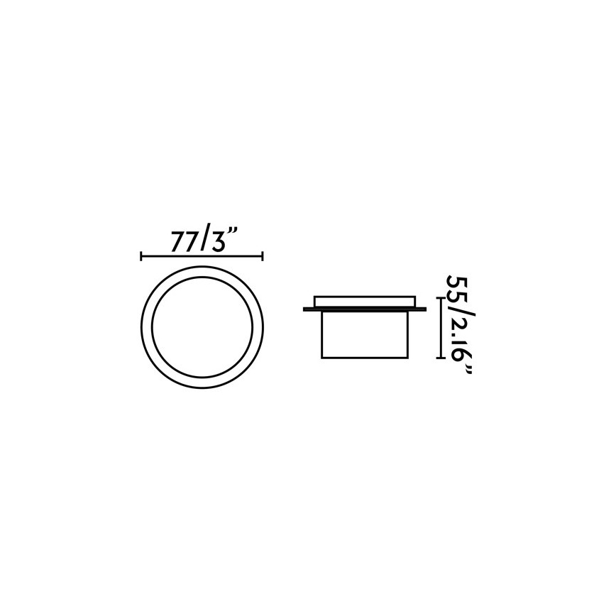FARO 70265 - Κρεμαστό φως οροφής μπάνιου LED GALO LED/3W/230V IP54