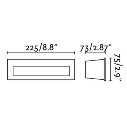 FARO 70271 - LED Εξωτερικό εντοιχιζόμενο φωτιστικό NAT LED/8W/230V IP65 λευκό