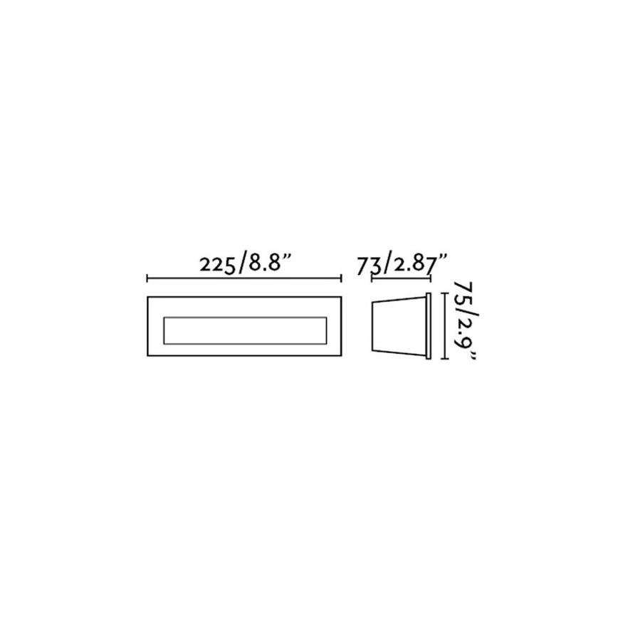FARO 70271 - LED Εξωτερικό εντοιχιζόμενο φωτιστικό NAT LED/8W/230V IP65 λευκό