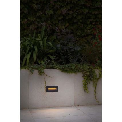FARO 70289 - LED Εντοιχιζόμενο φωτιστικό MANI LED/5W/230V 2200/2700/3200/4000K IK07 IP65 γκρι