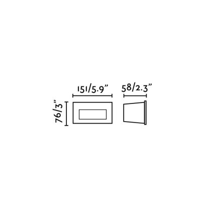 FARO 70289 - Εντοιχιζόμενο φωτιστικό LED MANI LED/5W/230V 2200/2700/3200/4000K IK07 IP65 γκρι