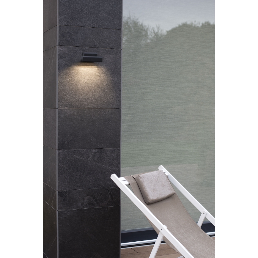 FARO 70294 - LED φωτιστικό τοίχου εξωτερικού χώρου BALIC LED/8W/230V 3000/4000/6500K IP65 μαύρο