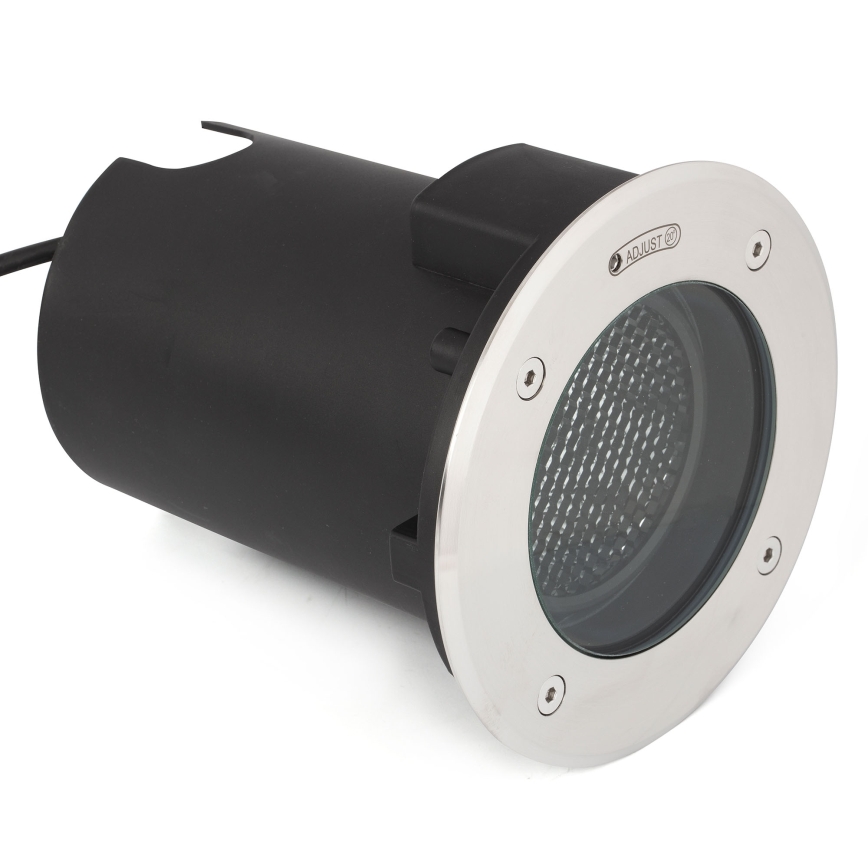 FARO 70310 - Εξωτερικό φωτιστικό δαπέδου για διέλευση οχημάτων GEISER 1xGU10/8W/230V IK08 IP67 από ανοξείδωτο χάλυβα
