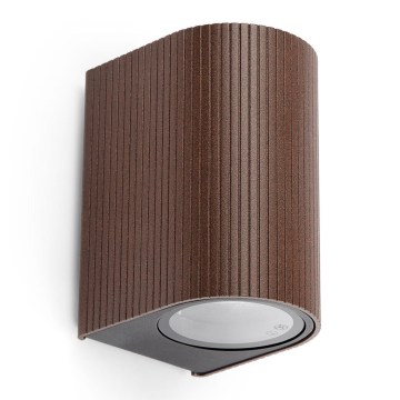 FARO 70324 - Εξωτερικό επίτοιχο φωτιστικό ESTELA 1xGU10/5W/230V IP65 καφέ