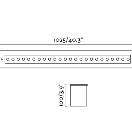 FARO 70448 - Κρεμαστό φωτιστικό εξωτερικού χώρου LED GRAVA LED/42W/24V IP67