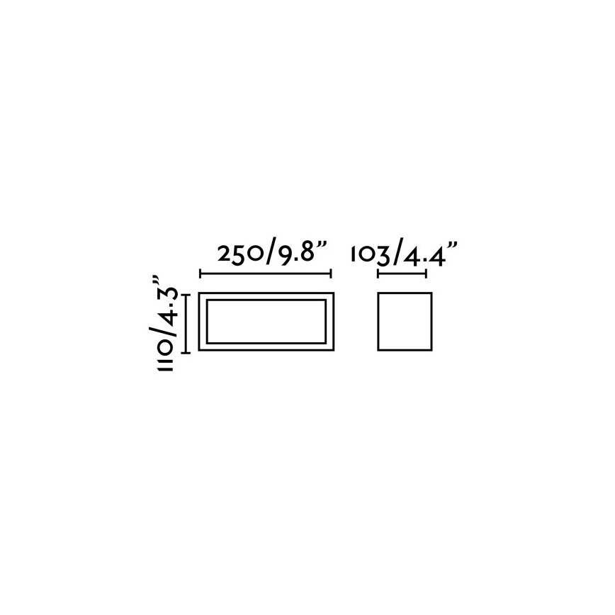 FARO 70573 - Φως τοίχου εξωτερικού χώρου TEJO 1xE27/20W/230V IP54