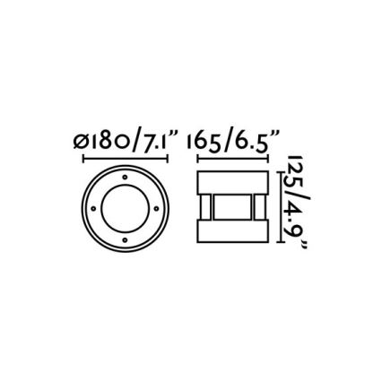 FARO 70589 - Φωτιστικό δρόμου εξωτερικού χώρου LED SURIA-12 LED/12W/230V IK08 IP67