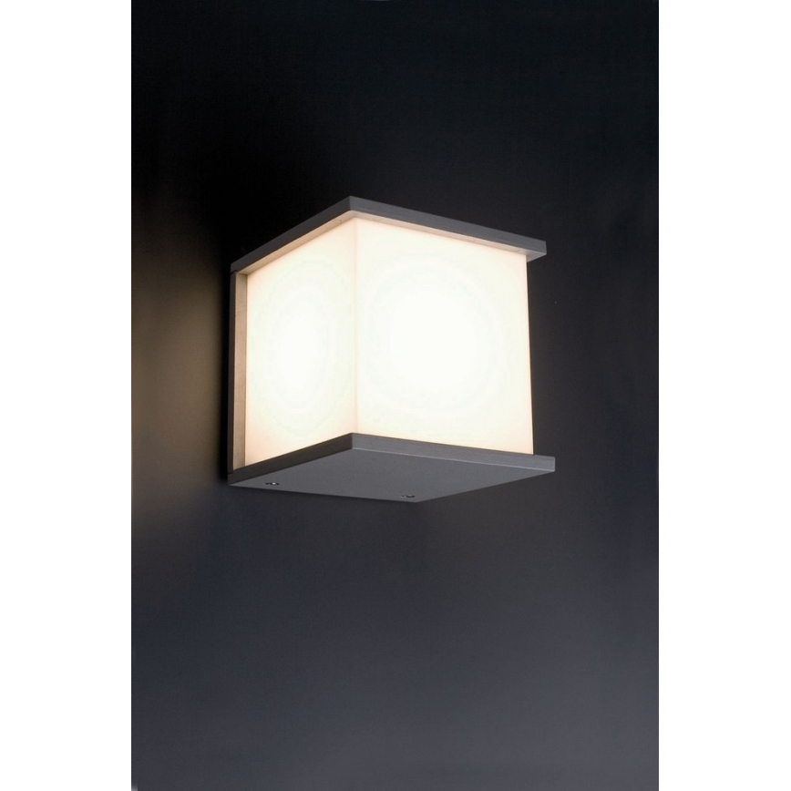 FARO 70689 - Φως τοίχου εξωτερικού χώρου KUBICK 1xE27/60W/100-240V IP44