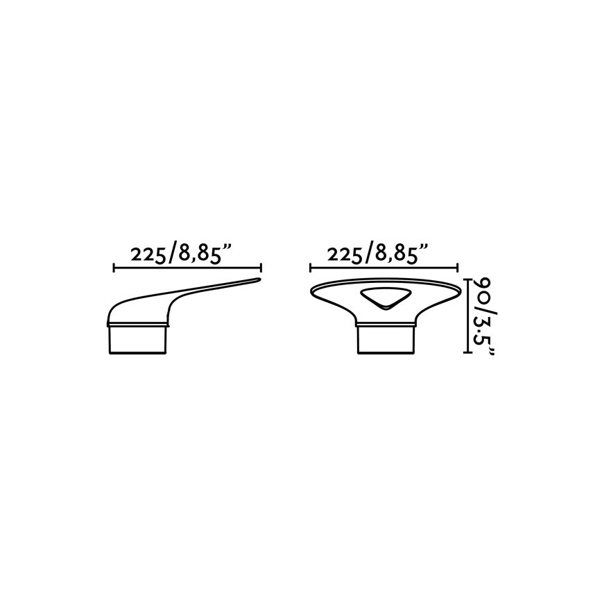 FARO 71223 - Φως τοίχου εξωτερικού χώρου LED LOTUS LED/18W/230V IP65