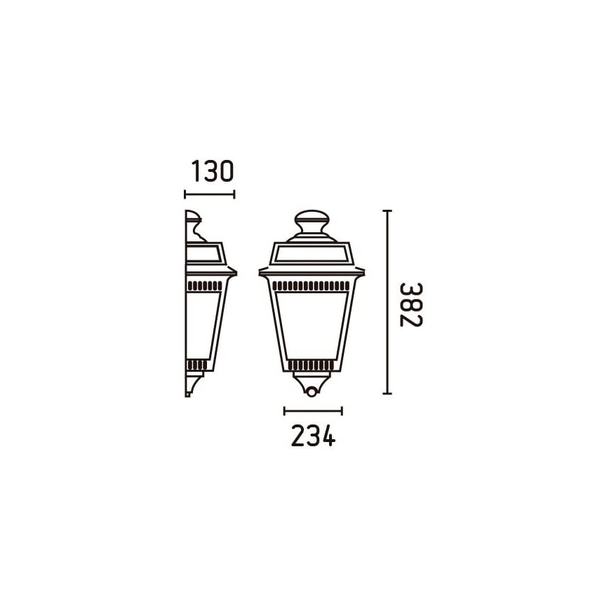FARO 71424 - Φως τοίχου εξωτερικού χώρου ARGOT 1xE27/100W/230V IP44