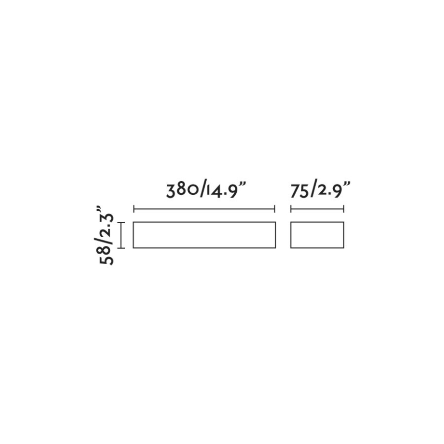 FARO 71903 - LED επιτοίχιο φωτιστικό εξωτερικού χώρου DORO 2xLED/10W/230V IP65 λευκό