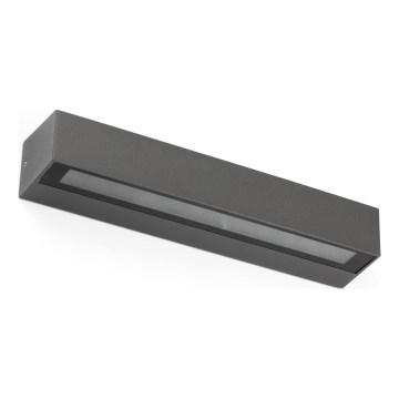 FARO 71904 - LED Επιτοίχιο φωτιστικό εξωτερικού χώρου DORO 2xLED/10W/230V IP65 ανθρακί