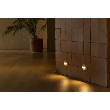 FARO 71961 - LED φωτιστικό σκάλας DUNE LED/3W/230V 2200/2700/3200/4000K IP65 λευκό στρογγυλό